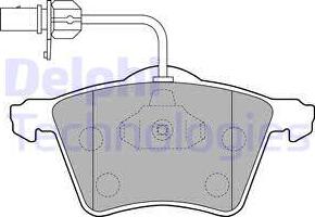 Delphi LP1529 - Тормозные колодки, дисковые, комплект parts5.com