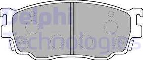 Delphi LP1527 - Тормозные колодки, дисковые, комплект parts5.com