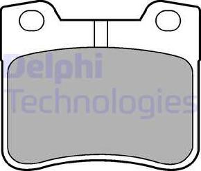 Delphi LP1051 - Тормозные колодки, дисковые, комплект parts5.com