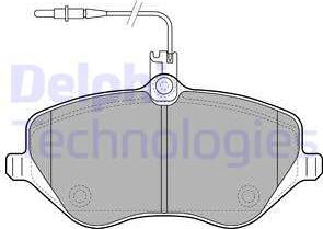 Delphi LP1891 - Тормозные колодки, дисковые, комплект parts5.com