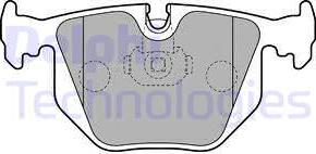 Delphi LP1803 - Тормозные колодки, дисковые, комплект parts5.com