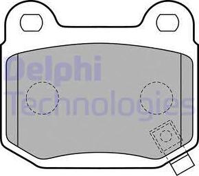 Delphi LP1839 - Тормозные колодки, дисковые, комплект parts5.com