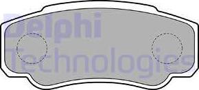 Delphi LP1790 - Тормозные колодки, дисковые, комплект parts5.com