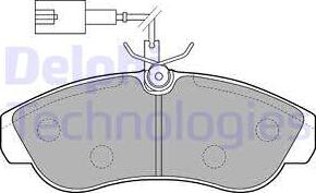 Delphi LP1749 - Тормозные колодки, дисковые, комплект parts5.com