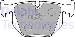 Delphi LP846 - Тормозные колодки, дисковые, комплект parts5.com