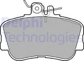 Delphi LP881 - Тормозные колодки, дисковые, комплект parts5.com