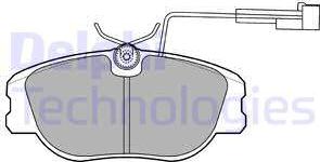 Delphi LP875 - Тормозные колодки, дисковые, комплект parts5.com