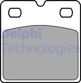 Delphi LP3405 - Тормозные колодки, дисковые, комплект parts5.com