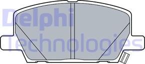 Delphi LP3482 - Тормозные колодки, дисковые, комплект parts5.com