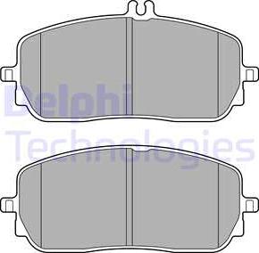 Delphi LP3437 - Тормозные колодки, дисковые, комплект parts5.com