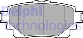 Delphi LP3599 - Тормозные колодки, дисковые, комплект parts5.com