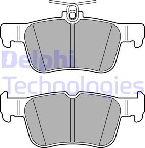 Delphi LP3590 - Тормозные колодки, дисковые, комплект parts5.com