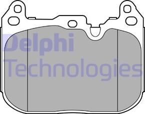 Delphi LP3597 - Тормозные колодки, дисковые, комплект parts5.com