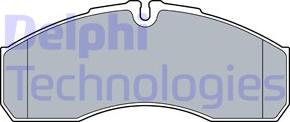 Delphi LP3541 - Тормозные колодки, дисковые, комплект parts5.com