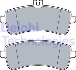 Delphi LP3542 - Тормозные колодки, дисковые, комплект parts5.com