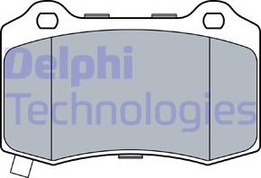 Delphi LP3547 - Тормозные колодки, дисковые, комплект parts5.com