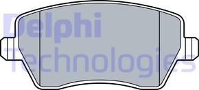 Delphi LP3551 - Тормозные колодки, дисковые, комплект parts5.com