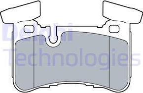 Delphi LP3516 - Тормозные колодки, дисковые, комплект parts5.com