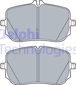 Delphi LP3539 - Тормозные колодки, дисковые, комплект parts5.com