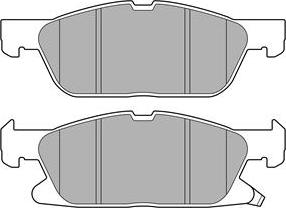 Delphi LP3643 - Тормозные колодки, дисковые, комплект parts5.com