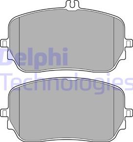 Delphi LP3603 - Тормозные колодки, дисковые, комплект parts5.com