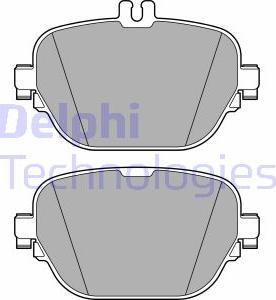 Delphi LP3689 - Тормозные колодки, дисковые, комплект parts5.com