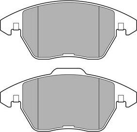 Delphi LP3684 - Тормозные колодки, дисковые, комплект parts5.com