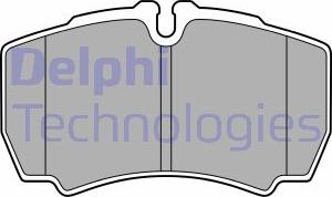 Delphi LP3686 - Тормозные колодки, дисковые, комплект parts5.com