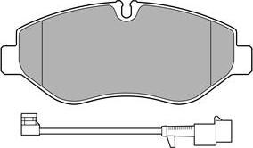 Delphi LP3621 - Тормозные колодки, дисковые, комплект parts5.com