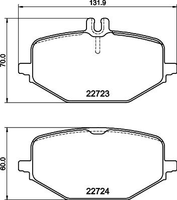 Delphi LP3622 - Тормозные колодки, дисковые, комплект parts5.com