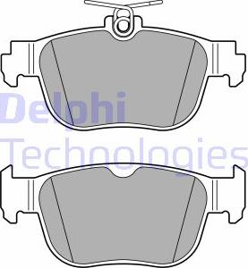 Delphi LP3674 - Тормозные колодки, дисковые, комплект parts5.com