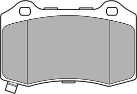 Delphi LP3676 - Тормозные колодки, дисковые, комплект parts5.com