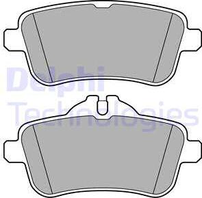 Delphi LP3159 - Тормозные колодки, дисковые, комплект parts5.com