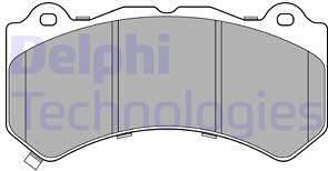 Delphi LP3154 - Тормозные колодки, дисковые, комплект parts5.com