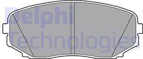 Delphi LP3399 - Тормозные колодки, дисковые, комплект parts5.com