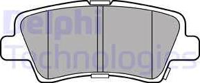 Delphi LP3309 - Тормозные колодки, дисковые, комплект parts5.com