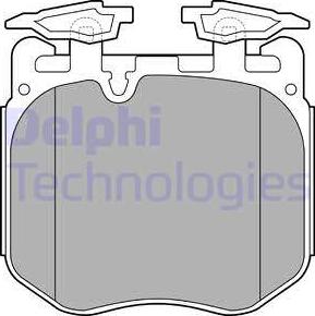 Delphi LP3304 - Тормозные колодки, дисковые, комплект parts5.com