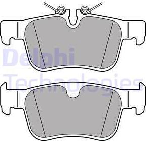 Delphi LP3312 - Тормозные колодки, дисковые, комплект parts5.com