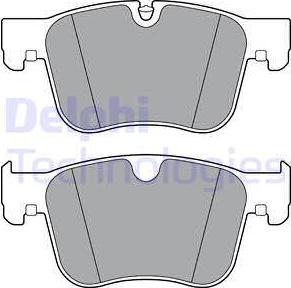 Delphi LP3384 - Тормозные колодки, дисковые, комплект parts5.com