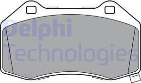 Delphi LP3388 - Тормозные колодки, дисковые, комплект parts5.com