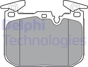 Delphi LP3383 - Тормозные колодки, дисковые, комплект parts5.com