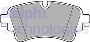 Delphi LP3240 - Тормозные колодки, дисковые, комплект parts5.com
