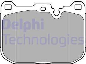 Delphi LP3248 - Тормозные колодки, дисковые, комплект parts5.com