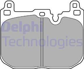 Delphi LP3259 - Тормозные колодки, дисковые, комплект parts5.com