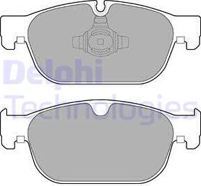 Delphi LP3256 - Тормозные колодки, дисковые, комплект parts5.com