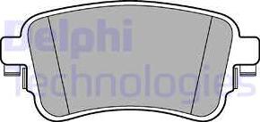 Delphi LP3261 - Тормозные колодки, дисковые, комплект parts5.com