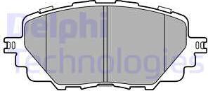 Delphi LP3284 - Тормозные колодки, дисковые, комплект parts5.com