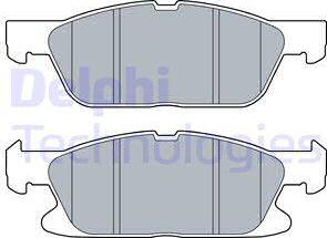 Delphi LP3280 - Тормозные колодки, дисковые, комплект parts5.com