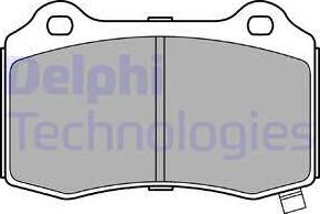 Delphi LP3281 - Тормозные колодки, дисковые, комплект parts5.com