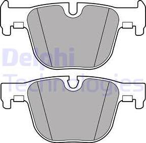 Delphi LP2494 - Тормозные колодки, дисковые, комплект parts5.com